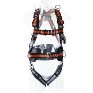 Arnés anticaída y rescate - frontal 6 puntos de anclaje / protección lumbar ergonómica y portaherramientas