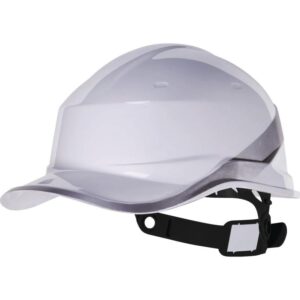 Casco tipo gorra Baseball DIAMOND V Blanco - arnés a cremallera y reflectivos - DeltaPlus