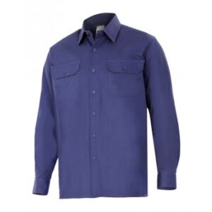 Camisa de algodón tipo Grafa Color: Azulino