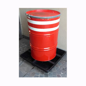 Bandeja antiderrame grande con refuerzo para tambor de 200lts - 49lts