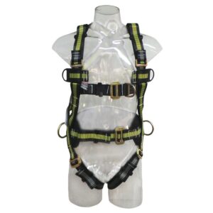 ARNES 4 puntos de conexión -  Protección lumbar ergonómica, anilla de toma frontal. Doble certificación: ANSI Z359.11 2014 E IRAM 3622-1 2004