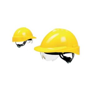 Casco MILENIUM Class S/V AMARILLO con Visor Transparente