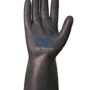 Guante LATEX Flocado INDUSTRIAL NEGRO  - De Pascale