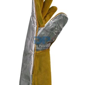 Guante Americano Combinado Descarne Aluminizado Largo Forrado - Certificado - De Pascale