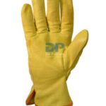 Guante Vaqueta 1/2 paseo - elastizado - Standard - Certificado - Amarillo - Talle 10 - De Pascale