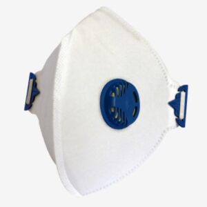 Mascarilla de uso médico N95 de fibra sintética no tejida. Lámina nasal de ajuste. Válvula de exhalación de altas prestaciones. DeltaPlus