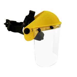 Soporte con arnés a cremallera + protector facial transparente de 1mm Marca: Fravida