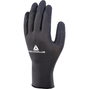 Guante Tejido 100% Poliester recubierto en LATEX RUGOSO en palma y dedos - DeltaPlus