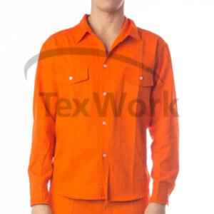 Camisa de algodón tipo Grafa Color: Naranja