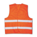 Chaleco de señalización Naranja - Con reflectivo - Poliéster - KUSHIRO