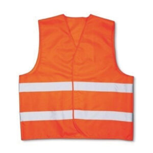 Chaleco de señalización Naranja - Con reflectivo - Poliéster - KUSHIRO