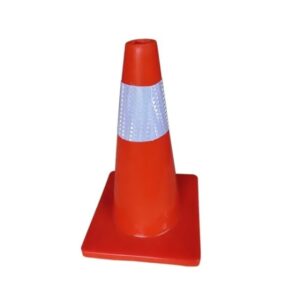 Cono PVC Flexible 45cm - Naranja Vial - 1 reflectivo de 10cm - Peso: 0,9kg - KUSHIRO
