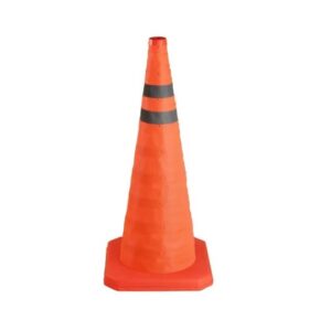 Cono vial PLEGABLE 70cm - Naranja Vial - Reflectivos de 3,5cm - KUSHIRO