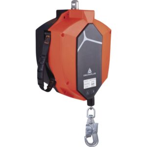 Anticaídas retráctil para rescate de 30mt - Cable de acero 4mm con manivela - Mosquetón giratorio