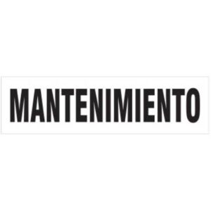 Alto Impacto 14 x 41cm "Mantenimiento"