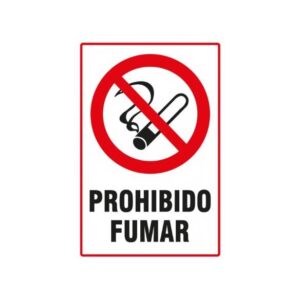 Calco 10 x 15 "Prohibido Fumar"