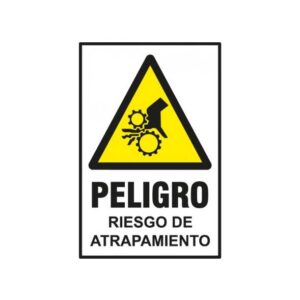 Calco 10 x 15 "Riesgo de Atrapamiento"