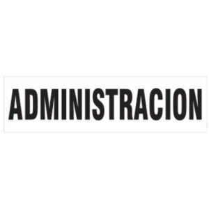 Alto Impacto 14 x 41cm "Administración"
