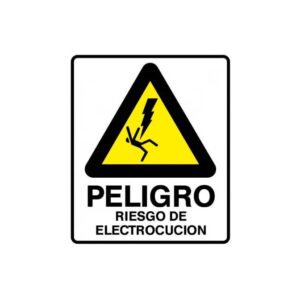 Alto Impacto 22 x 28cm "Atención - Riesgo de Electrocución"