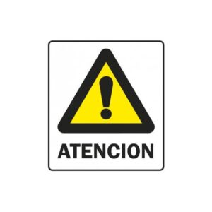 Alto Impacto 40 x 45cm "ATENCIÓN"