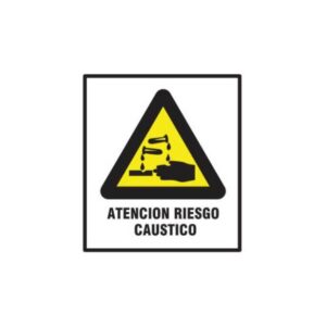 Alto Impacto 40 x 45cm "Atención Riesgo Caustico"