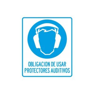 Alto Impacto 22 x 28cm "Obligación de utilizar Protección Auditiva"