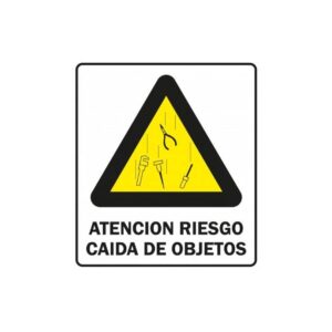Alto Impacto 40 x 45cm "Atención - Riesgo de Caída de Objetos"