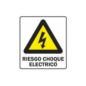 Alto Impacto 40 x 45cm "Atención - Riesgo de Choque Eléctrico"