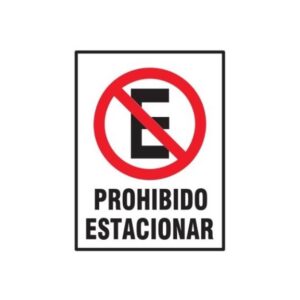 Cartel Corrugado 50 x 70cm "Prohibido Estacionar"