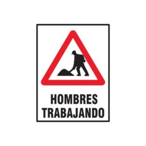 Cartel Corrugado 50 x 70cm "Hombres Trabajando"