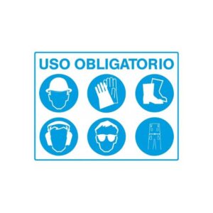 Alto Impacto 58 x 44cm "USO OBLIGATORIO EPP" (6 siluetas)